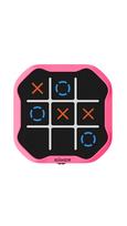 GiiKER TIC-TAC-TOE interaktyvi konsolė, rožinė