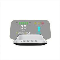 Automobilio HUD Head Up Display Skaitmeninis GPS navigacijos spidometro projektorius OBD2 GPS dvigubos sistemos ekranas juoda