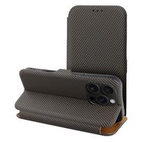 FOLIO Side Magnet Book Case for iPhone 16 Plus, Brown