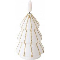Boltze LED žvakė, baltas medis, 12x6x6cm