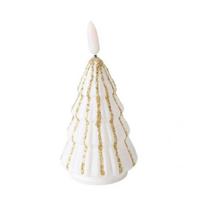 Boltze LED žvakė balta KALĖDINĖ EGLUTĖ 12x6x6cm