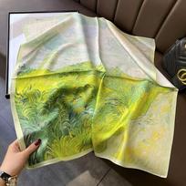 Pavasario/vasaros nauja moteriška šilkinė skarelė 70 * 70 cm imituoto šilko tvilo kvadratinė skarelė madinga marginta didelė kvadratinė skarelė profesionali skarelė 70-70cm