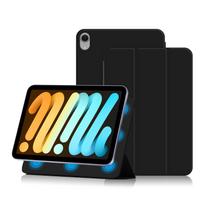 Planšetinio kompiuterio dėklas iPad Mini 7 plonas trijų dalių dvipusis stovas patvari apsauga su automatiniu pažadinimu/užmigdymu juoda