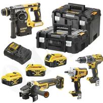 DCK428P3T-QW DEWALT.COMBO 18V komplektas DCK428P3T (DCF894 + DCD796 + DCG405 + DCH273) 3x5.0Ah TSTAK