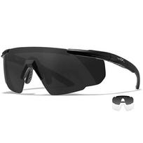 Akiniai Wiley X Saber Advanced Clear, Smoke Grey, Matte Black rėmelis