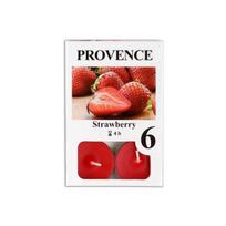 PROVENCE Braškių kvapiosios arbatinės žvakutės, 6 vnt.