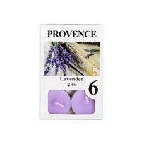 PROVENCE Levandų arbatinės žvakutės, 6 vnt.