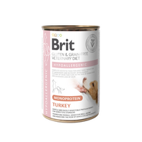 BRIT GF VETERINARY DIETS Hypoallergenic Monoprotein konservai šunims su kalakutiena 400 g