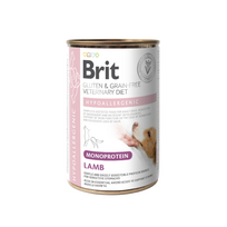 BRIT GF VETERINARY DIETS Hypoallergenic Monoprotein konservai šunims su ėriena 400 g