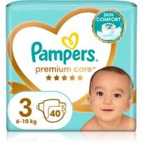 Pampers Premium Care Size 3 vienkartinės sauskelnės 6-10 kg 40 vnt.