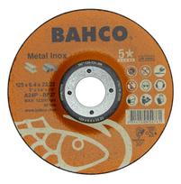 Abrazyvinis metalo ir nerūdijančio plieno šlifavimo diskas Bahco A30S INOX+Fe T42 125x6,4x22.23mm