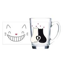 Luminarc New Morning Black Cat puodelis, 320 ml