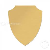 Metalinė plokštė skydo formos 561 semi-matte gold 133x168 | 813305