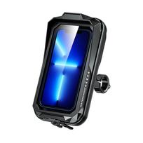 Touch Screen Handlebar Phone Case Bag Waterproof Motorcycle Phone Bag Mount 360 Degree Rotation for Cycling Riding Equipment CHINA blue