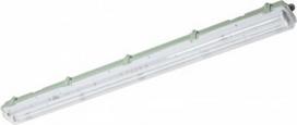 Hermetic luminaire Helios LED 236 BIS, T8 LED, G13, 2x36W, L1250mm, IP65, ABS/PS, gray LD-HEL236B-30 | 5901867163349