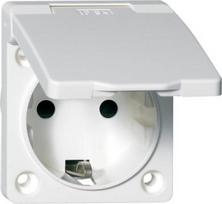 1-gang wall socket for installation, IP54, 16A 239619010 | 6438054001249