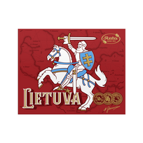 Reljefinis juodasis šokoladas (50 %) "Vytis", 42 g