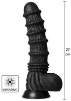 Hidden Desire Extreme Vibrating Dragon Monster Dildo Black