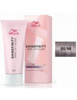 Wella tonuojantys plaukų dažai Wella Shinefinity Zero Lift Glaze 05/98 60ml