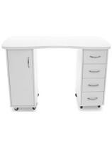 Kosmeda M manikiūro stalas baltos spalvos Aosta-2 121cm