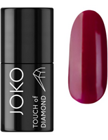 Joko nagų lakas su gelinio lakavimo efektu Joko Touch Of Diamond - 49 Dark Cherry, 10ml