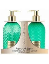 Vivian Gray rankų muilas ir rankų losjonas bergamotė, citrinžolė Vivian Gray Gemstone 2x300ml