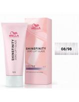 Wella tonuojantys plaukų dažai Wella Shinefinity Zero Lift Glaze 08/98 PEARL 60ml