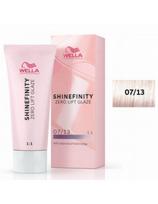 Wella tonuojantys plaukų dažai Wella Shinefinity Zero Lift Glaze 07/13 GOLD 60ml