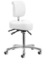 Kosmeda M meistro kėdutė 3 reguliavimai aukštis, pasvyrimas, atlošas Aversa 55-75cm, balta