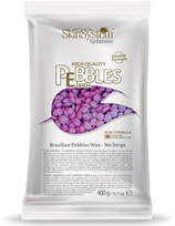Skin System kietas vaškas granulėmis depiliavimui be juostelių SkinSystem Brazilian Pebbles Wax No Strips Violet Cream 400g