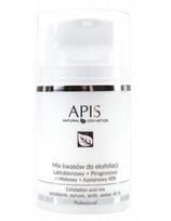 Apis laktobioninių, piruvo, pieno, 40% azelaino rūgščių mišinys Apis Exfoliation Acid Mix 40% 50ml
