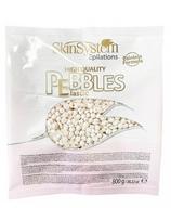 Skin System kietas vaškas granulėmis depiliavimui be juostelių SkinSystem Brazilian Pebbles Wax No Strips White Vanilla Cream 800g
