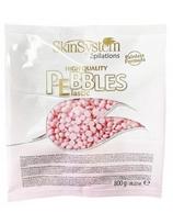 Skin System kietas vaškas granulėmis depiliavimui be juostelių SkinSystem Brazilian Pebbles Wax No Strips Pink Cream 800g