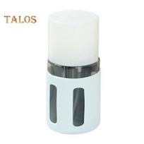4 vnt./rinkinys 60 ml kelioninis papildomas buteliukas, nešiojamas, nepralaidus, daugkartinio naudojimo, losjonui, šampūnui, kosmetikai, purškiamas dozatorius, tuščias tualeto reikmenų indas Square šviesiai pilka spalva