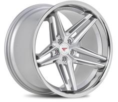 Ferrada Wheels CM1 19x9.5 5x114 ET40 Machine Silver / Chrome Lip CM119955114MS40