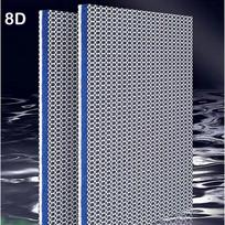 Akvariumo 8D kempinė Tvenkinio žuvims filtro vata Valymas Valytuvas Vandens valymas Be gelinės vatos Filtravimo terpė Vata 50X11X2CM