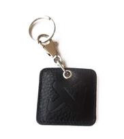 Akrapovič Square Leather Keychain - red or black