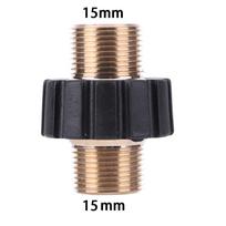 Aukšto slėgio plovimo pistoleto žarnos greitoji jungtis adapteris M22 15MM 14MM Varinis tarpiklis besisukantis jungties fittingas Karcher black