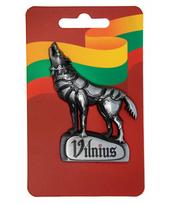 Magnetas Geležinis vilkas- Vilnius 75 x 55 mm, pagamintas iš metalo
