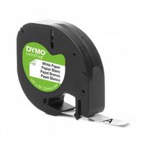 DYMO LetraTag ženklinimo juostelė S0721500, juodas ant baltos, 12 mm x 4 m