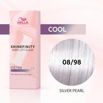 Wella SHINEFINITY Zero Lift Glaze - Geliniai plaukų dažai 08/98, 60 ml