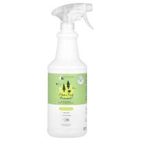 Kin+Kind, Apsauga nuo blusų ir erkių!, Augalinės kilmės apsauginis purškalas šunims ir katėms, citrinžolė, 946 ml (32 fl oz)