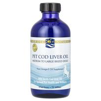 Nordic Naturals, Menkių kepenų aliejus naminiams gyvūnams, Vidutinio ir didelio dydžio šunims, 8 fl oz (237 ml)