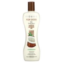 Biosilk, Silk Therapy, su natūraliu kokosų aliejumi, kondicionierius šunims, 12 fl oz (355 ml)