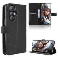 Atlenkiamas dėklas Cubot Max 5 telefonui, PU odinis telefono dėklas, viso korpuso apsauga, smūgiams atsparus dėklas for Cubot Max 5 juoda
