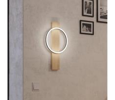 Eglo 901715 - LED sieninis šviestuvas BOYAL LED/12W/230V 3000K smėlio spalva/juoda