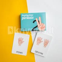 Skaičiuokime pirštais. Lavinamųjų kortelių rinkinys