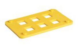 Montavimo kaladėlės 3 mm, plastikas, 50 vnt.