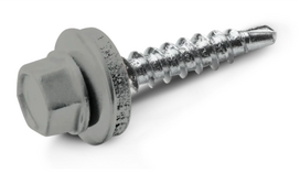 Stoginia savisriegiai su tarpine 4,8x28 mm, T14, RAL9006, 250vnt.