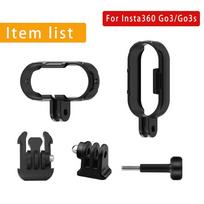 „Insta360 Go 3 3S“ priedams Adapterio apsauginis rėmas, skirtas Insta360 Go3 / GO3S tvirtinimo adapterio laikiklio stabilizatoriaus išplėtimas